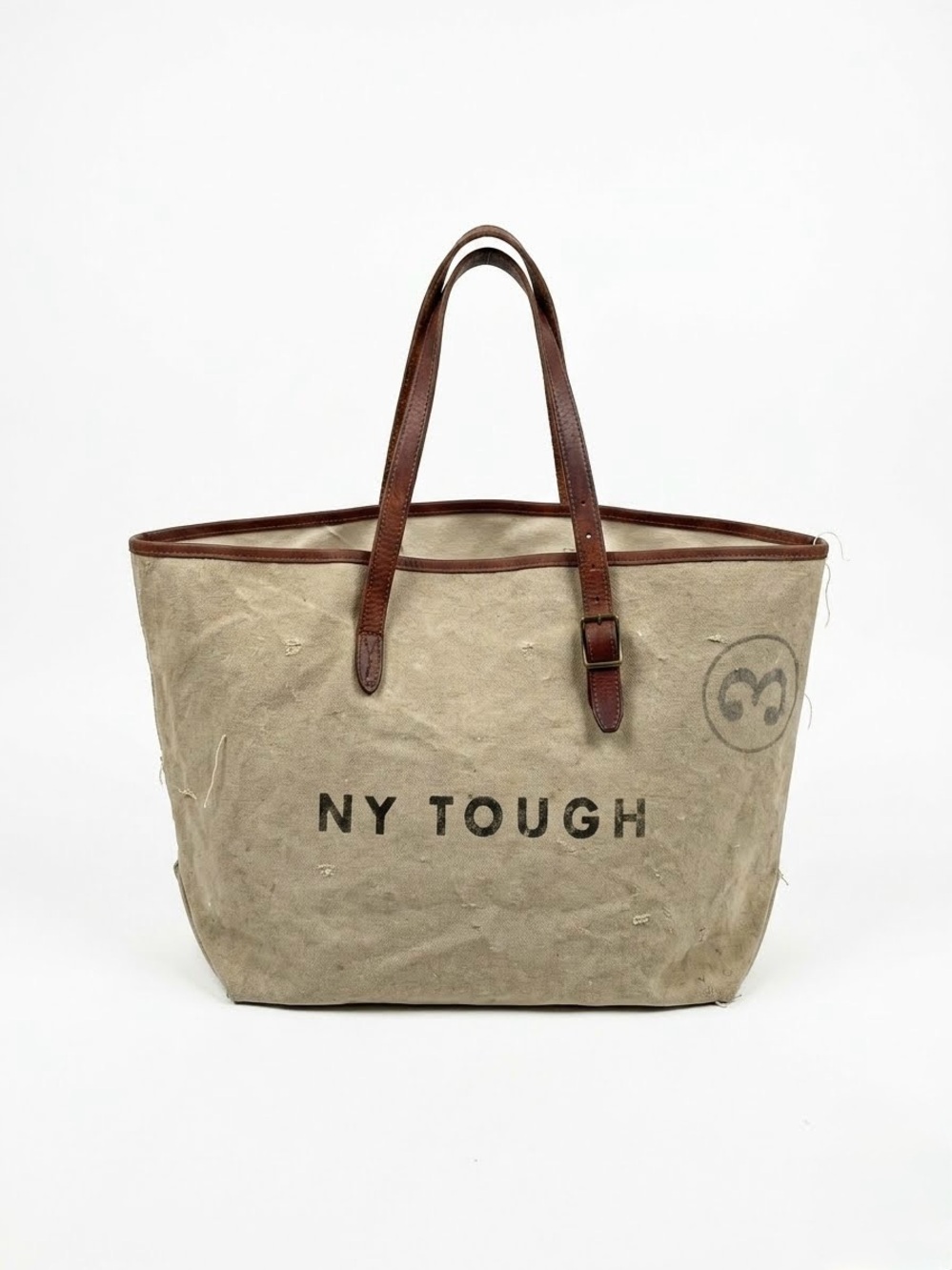 Kempton & Co NY TOUGH DISTRESSED CANVAS TOTE